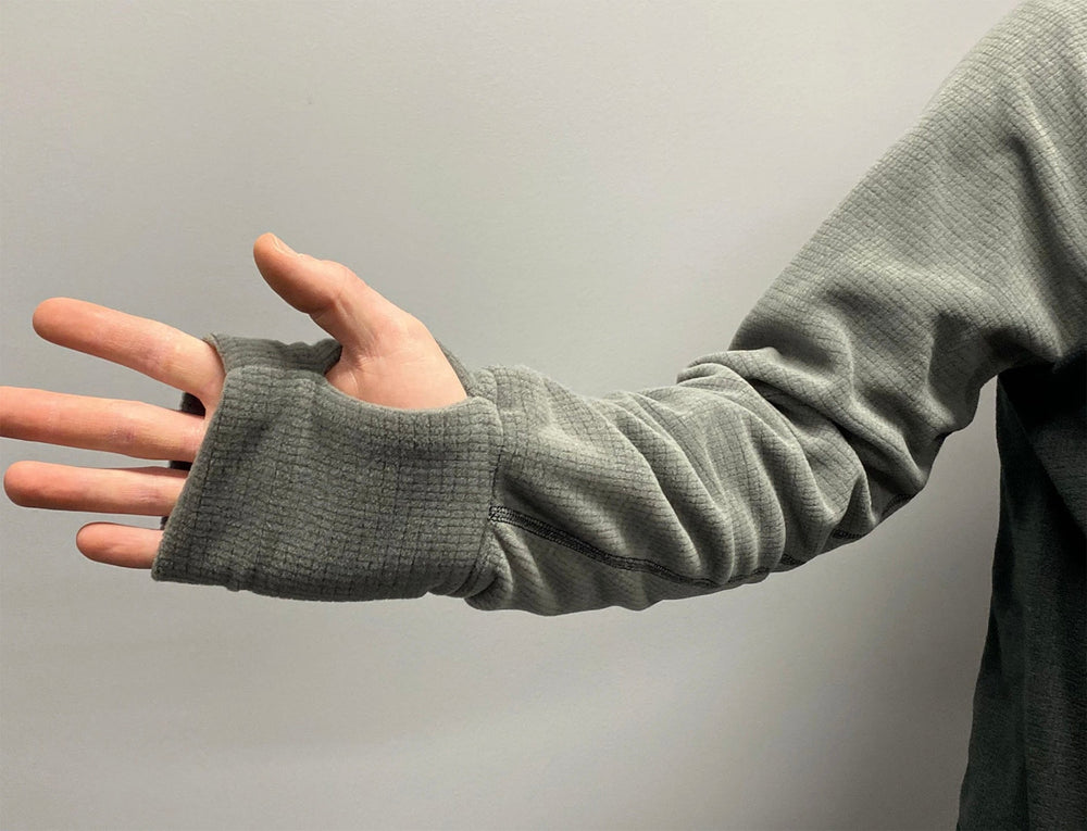 Men's Hoodie - Gray w/ Terracotta sleeves & hood