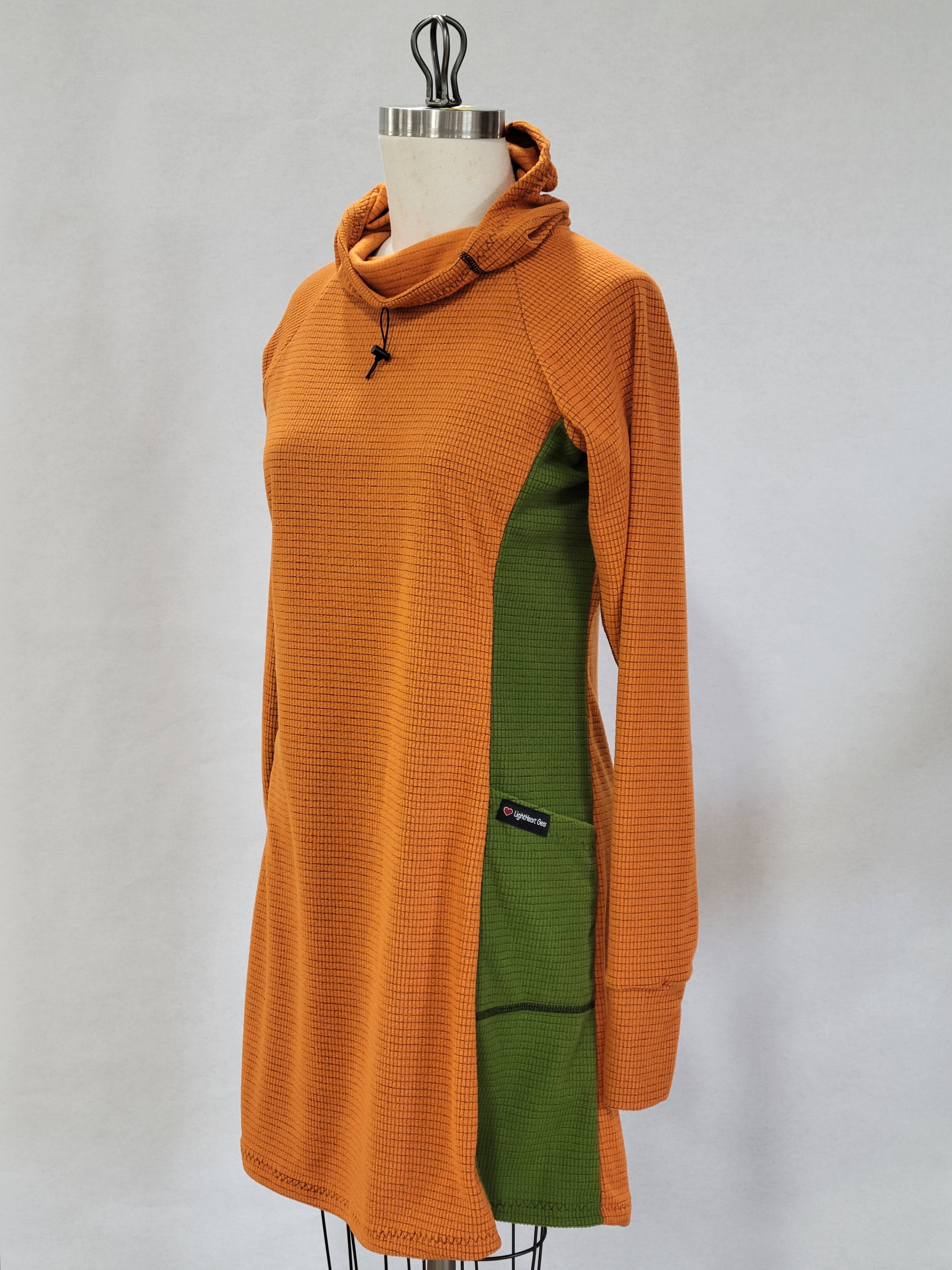 Orange dress w/ Green sides