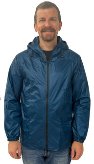 LightHeartGear Rain Jacket - Moroccan Blue Large