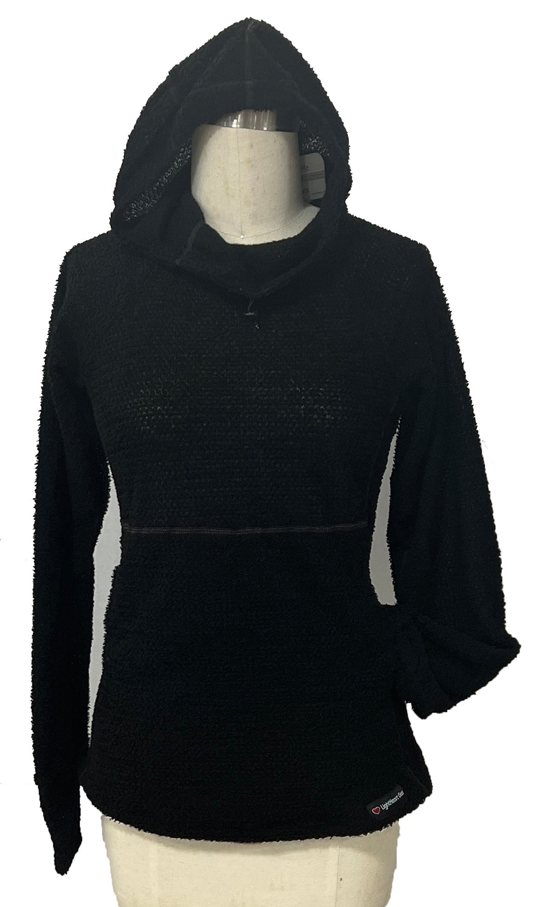 High-Neck Hoodie with Kangaroo Pocket